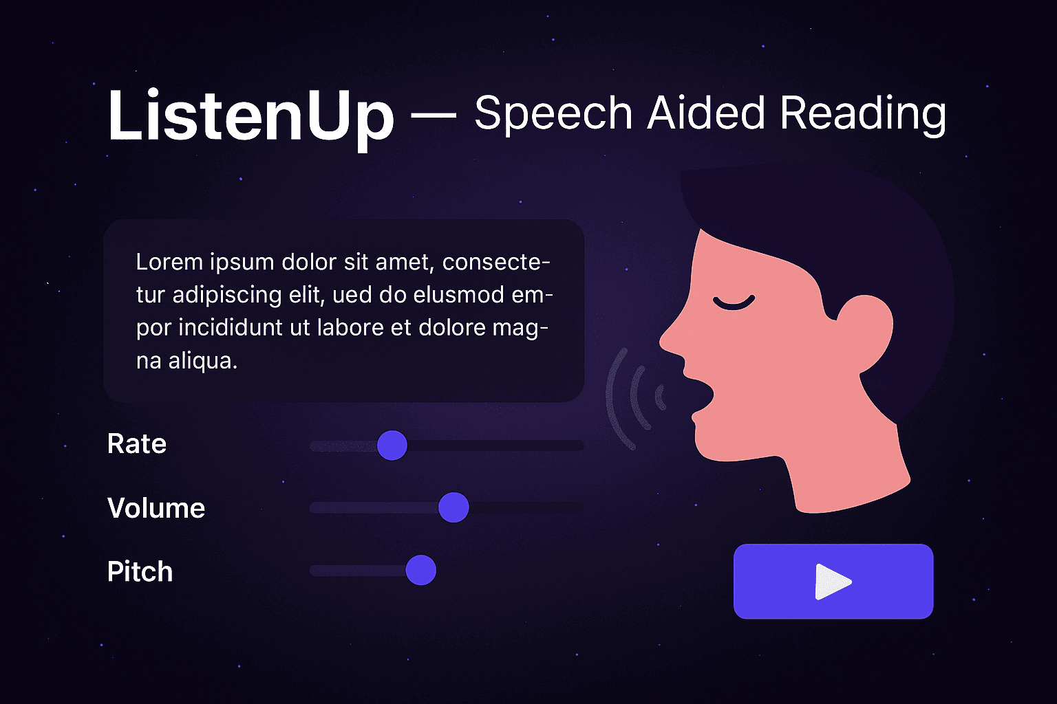 ListenUp — Speech Aided Reading